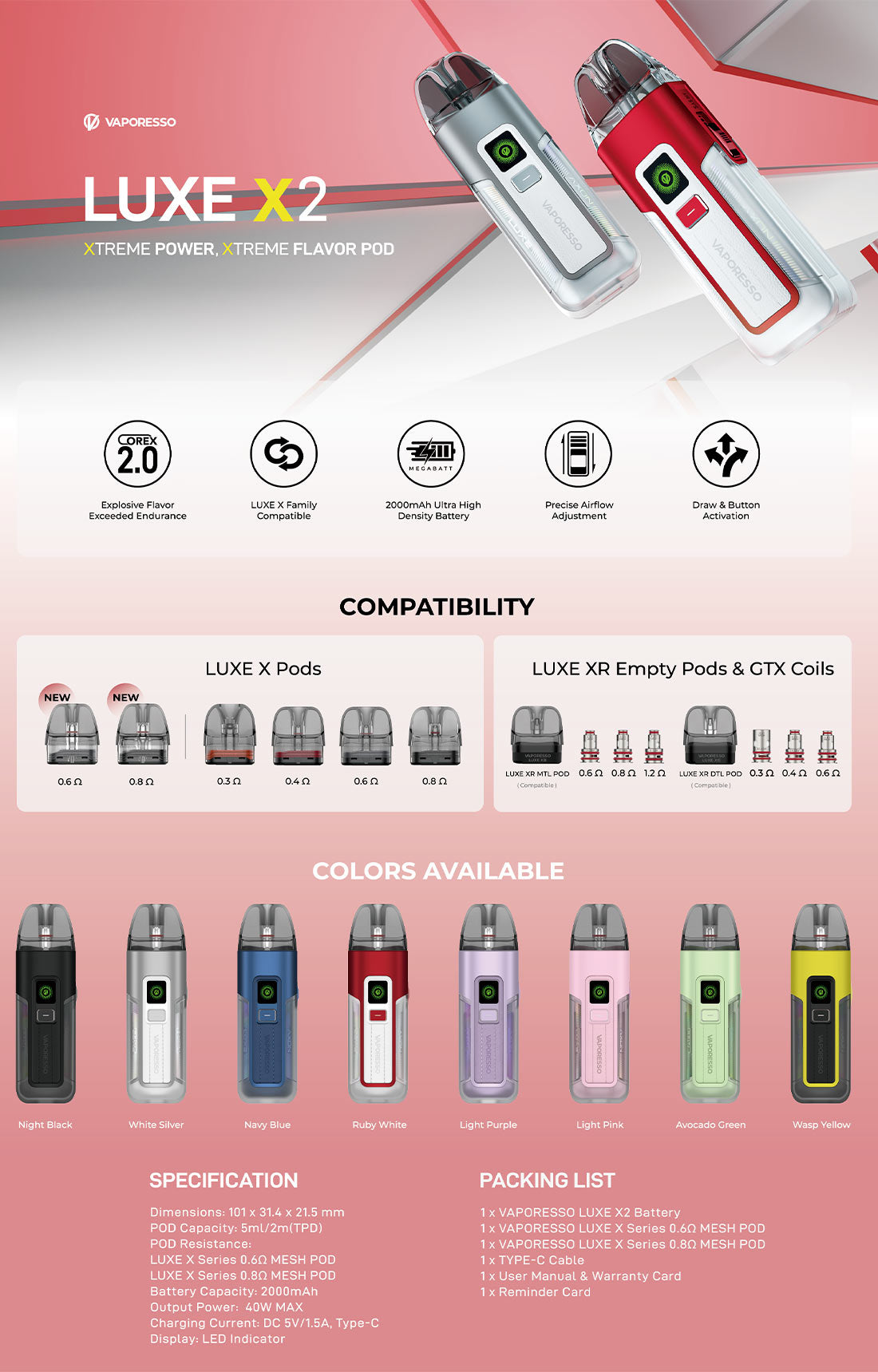 Vaporesso Luxe X2